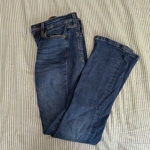 Aeropostale Mid Rise Bootcut Jeans - Dark Blue